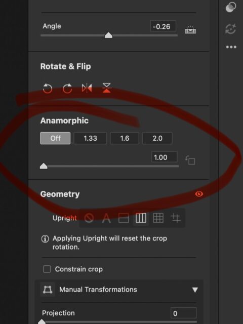 Yes! I think I can officially say I’m responsible for a new Photoshop feature. It’s small, but for those of us who like anamorphic lenses, this is huge. There is now an anamorphic desqueeze option right inside Adobe Camera Raw! It’s on the crop page. I asked @kjraimondi and Paul Cress at Adobe for this a few weeks back and it’s already there! Dope.